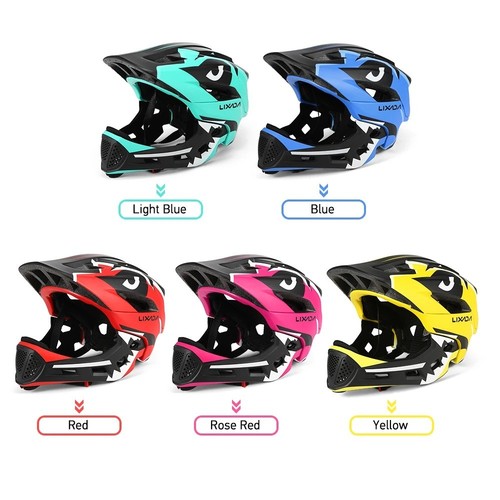 Kids full face bike helmet - face,