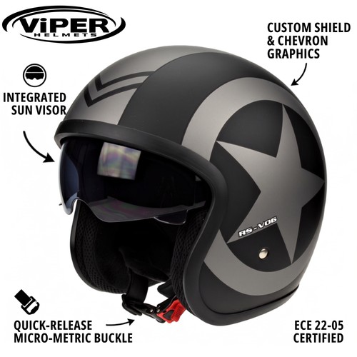 Viper rsv06 open face - face, jet
