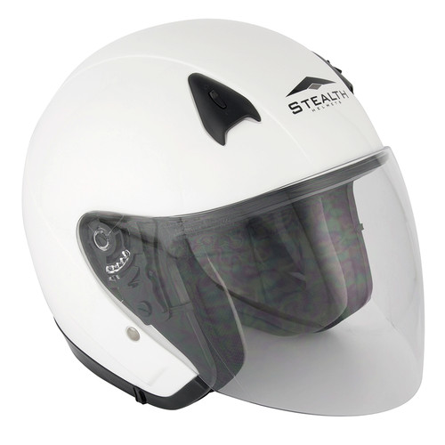 Adult open face motorcycle - open,