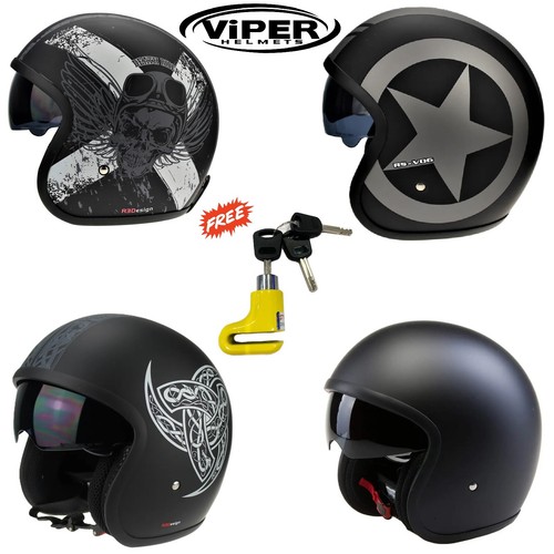 Open face motorbike motorcycle - open,