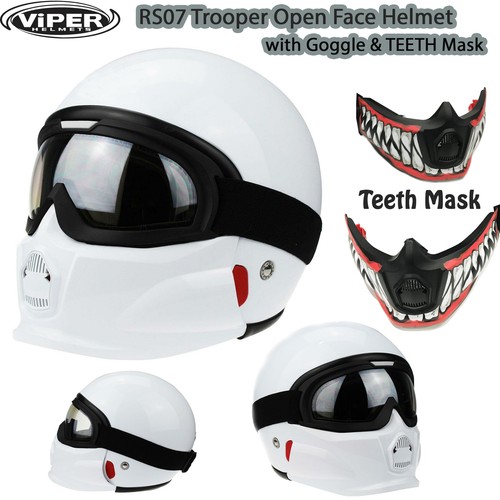 Open face motorbike scooter - face,