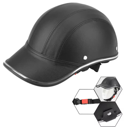 Baseball cap motorcycle helmet - baseball,